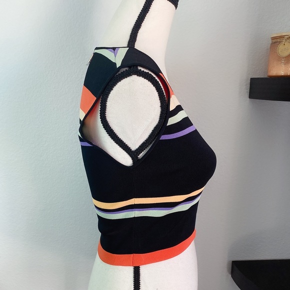 Ted Baker Multi Striped Crop Top - Picture 3 of 13